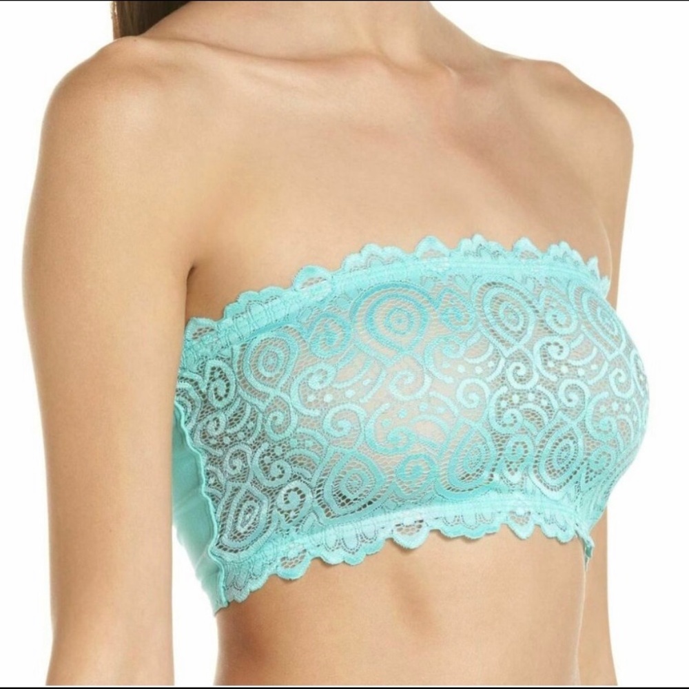 NWT Free People Seamless Lace Reversible Bandeaus